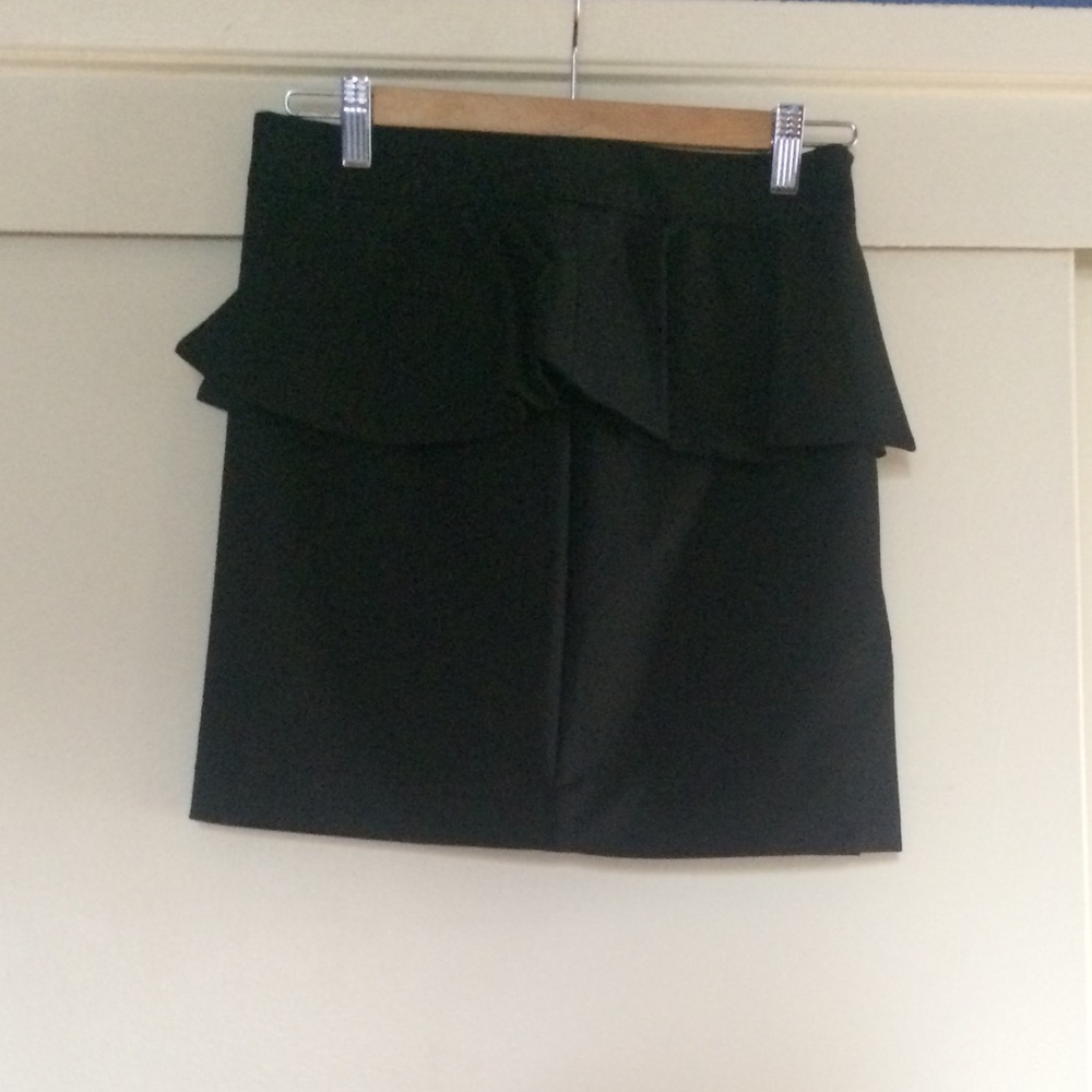 Peplum mini skirt